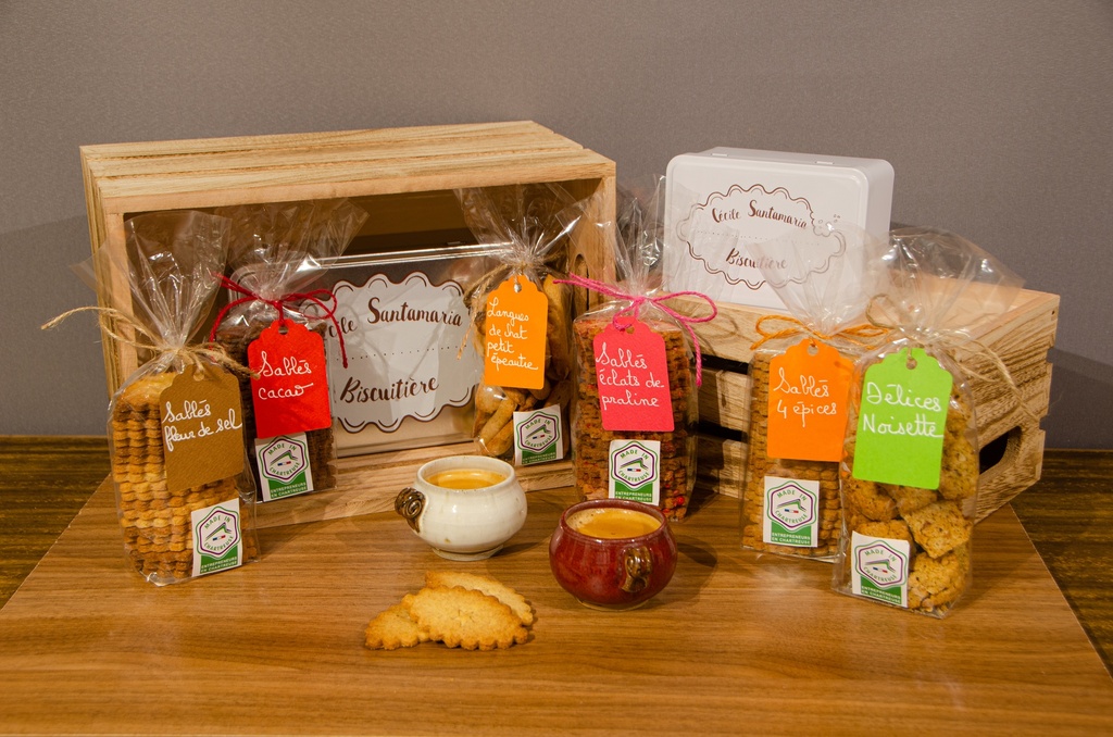 Langues de chat (farine de petit épeautre Bio intégrale) : • Sachet 100gr