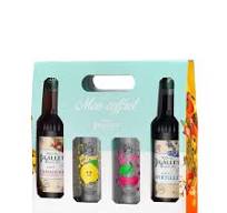 COFFRET TERROIR 2 SIROP + 2 VERRES 35CL (BLEU)