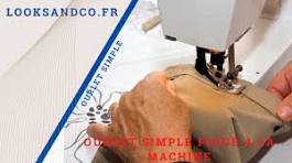 Voilage Ourlet simple piqué machine pan de 1,40 max