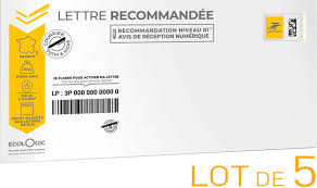 Lettre recommandé 20g