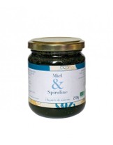 Miel bio à la spiruline et pâte de noisette
