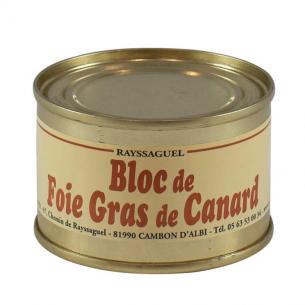Bloc de foie gras de canard cuit 65g 1 pers (boite)
