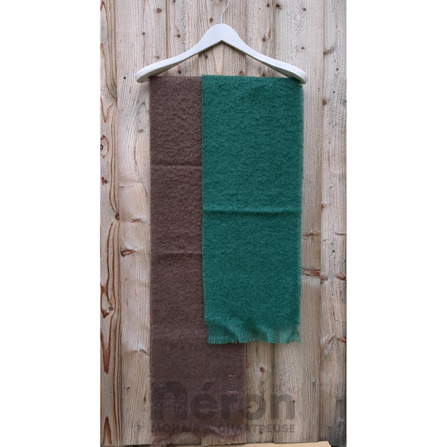 Echarpe tissée en mohair et soie