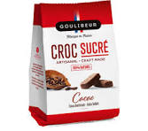 "CROC SUCRÉ CACAO Sachet papier d'environ 25 sablés au cacao 120 g