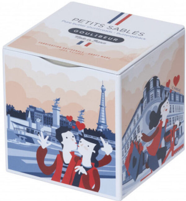 BOITE FER CUBE PARIS EIFFEL 120G