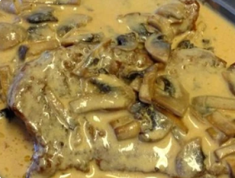 Escalopes de veau sauce forestière 2 pers