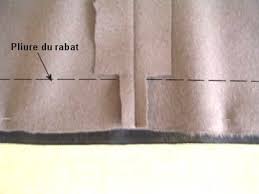 Ourlet jupe machine avec doublure