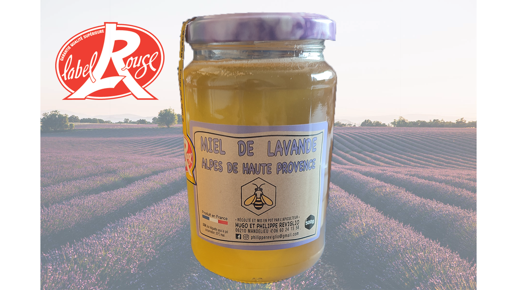 Miel de Lavande fine  du plateau de caussols LABEL ROUGE IGP de Provence 250g