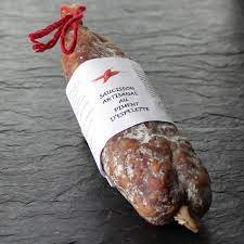 Saucisson Pyrénées Pur Porc au Piment d'Espelette 250g