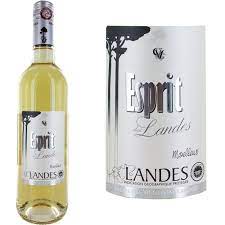 1 Bouteille Vin Blanc moelleux IGP Landes "Esprit des Landes"  75 cl