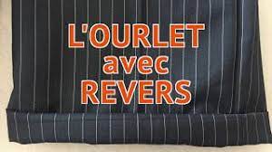 Ourlet+revers pantalon