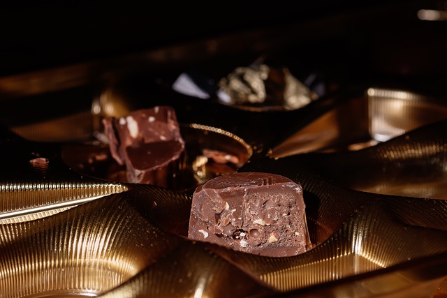 Coffret de chocolat praliné