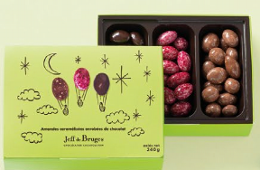 Boite 240g amandes enrobées de chocolat