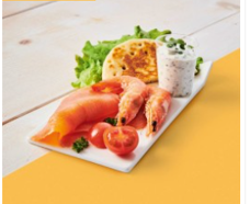 PAGNOTE SAUMON FUME ET CREVETTES 20P