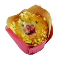 Muffin fruits rouges