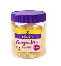 Lamelles de Gingembre Séchées à la Vanille 200gr