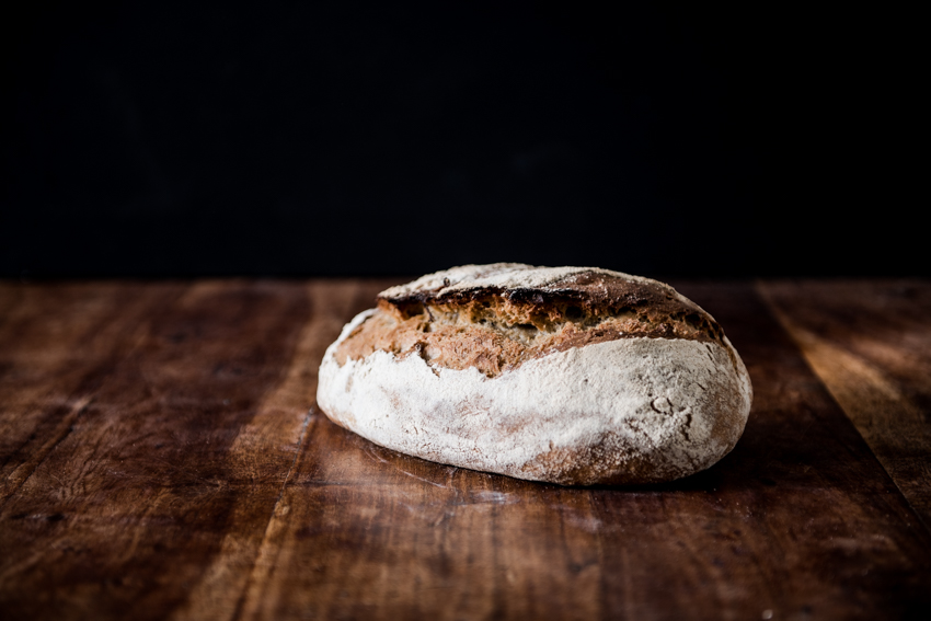 Pain de campagne nature (levain de seigle farine bise) batard  900g