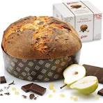 Panettone aux poires et chocolat glaçage chocolat blanc 750g