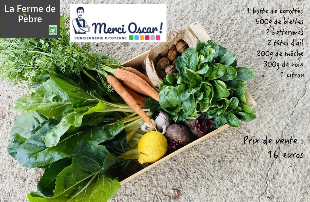 Panier de fruits et légumes R1 16€