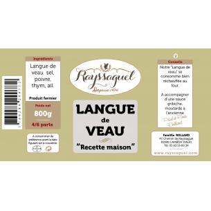 Langue de Veau Limousin - 800 gr