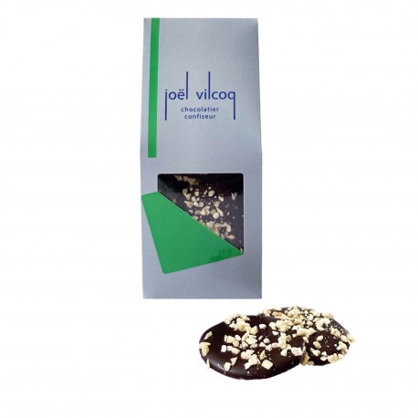 Palets chocolat noir amandes - 120g