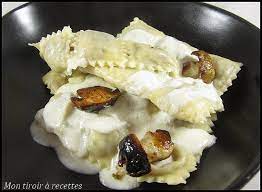 Raviolis cèpes fromage 