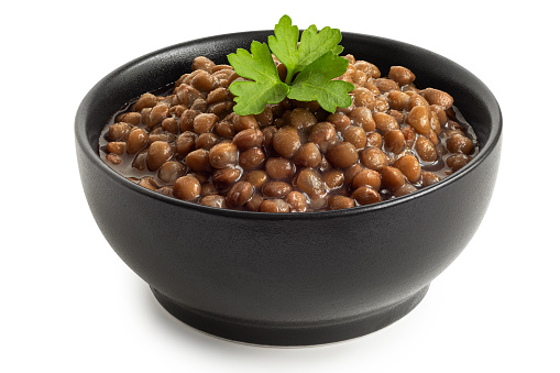 Lentilles vertes mijotées