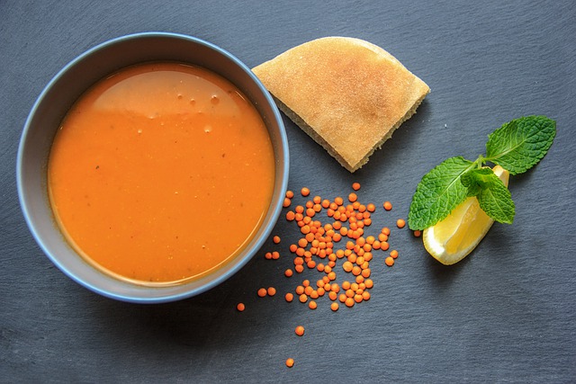Soupe fine lentilles au thym