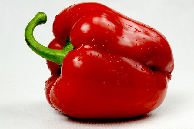 Poivron rouge et jaunes