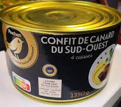 Tambourin de 4 Cuisses de Canard Confites de 1.350 kg