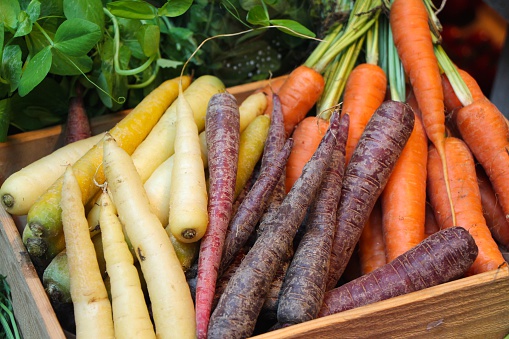 Carottes colorées