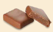 Sachet 100g carrés feuilletés choc au lait