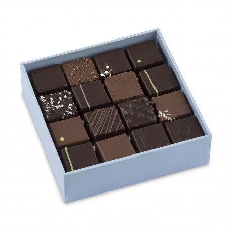 Coffret 16 chocolats au lait 200g